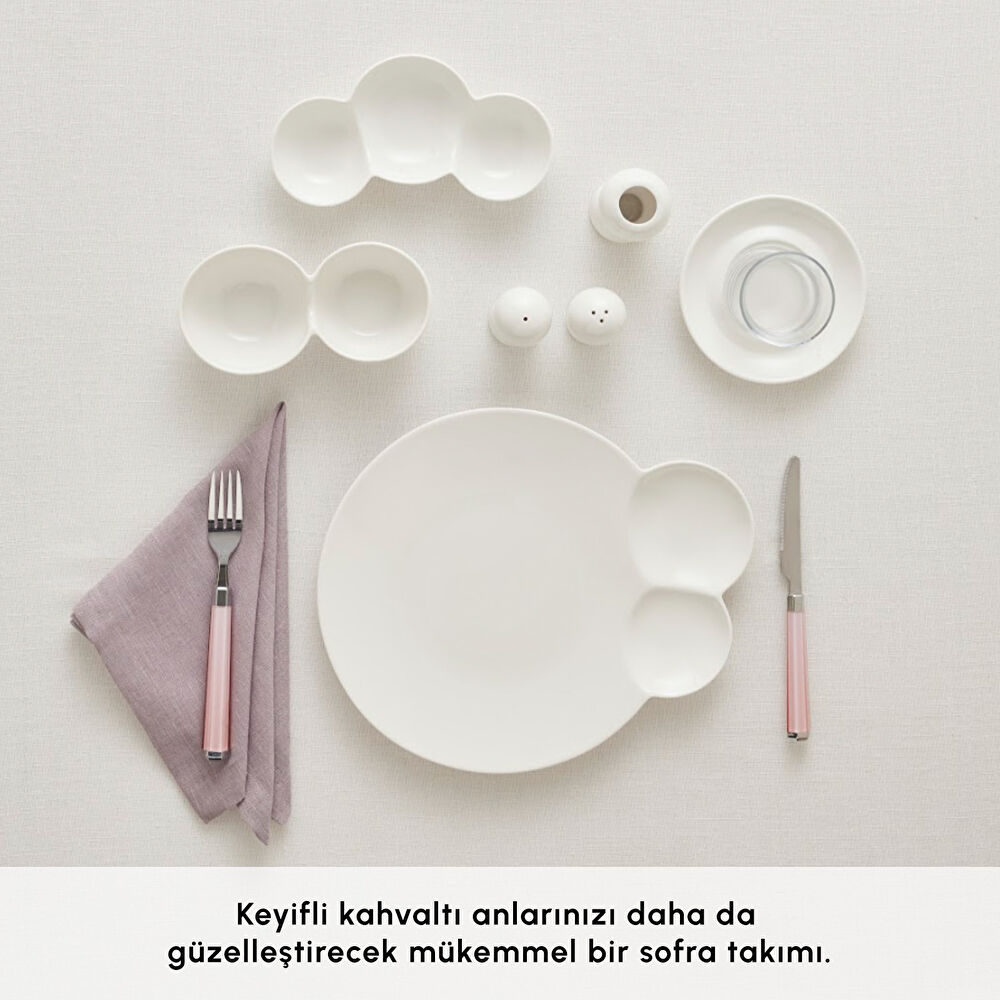 Karaca Red Carpet Collection Stream Bone Blow 26 Parça 6 Kişilik Kahvaltı Takımı thumbnail 4