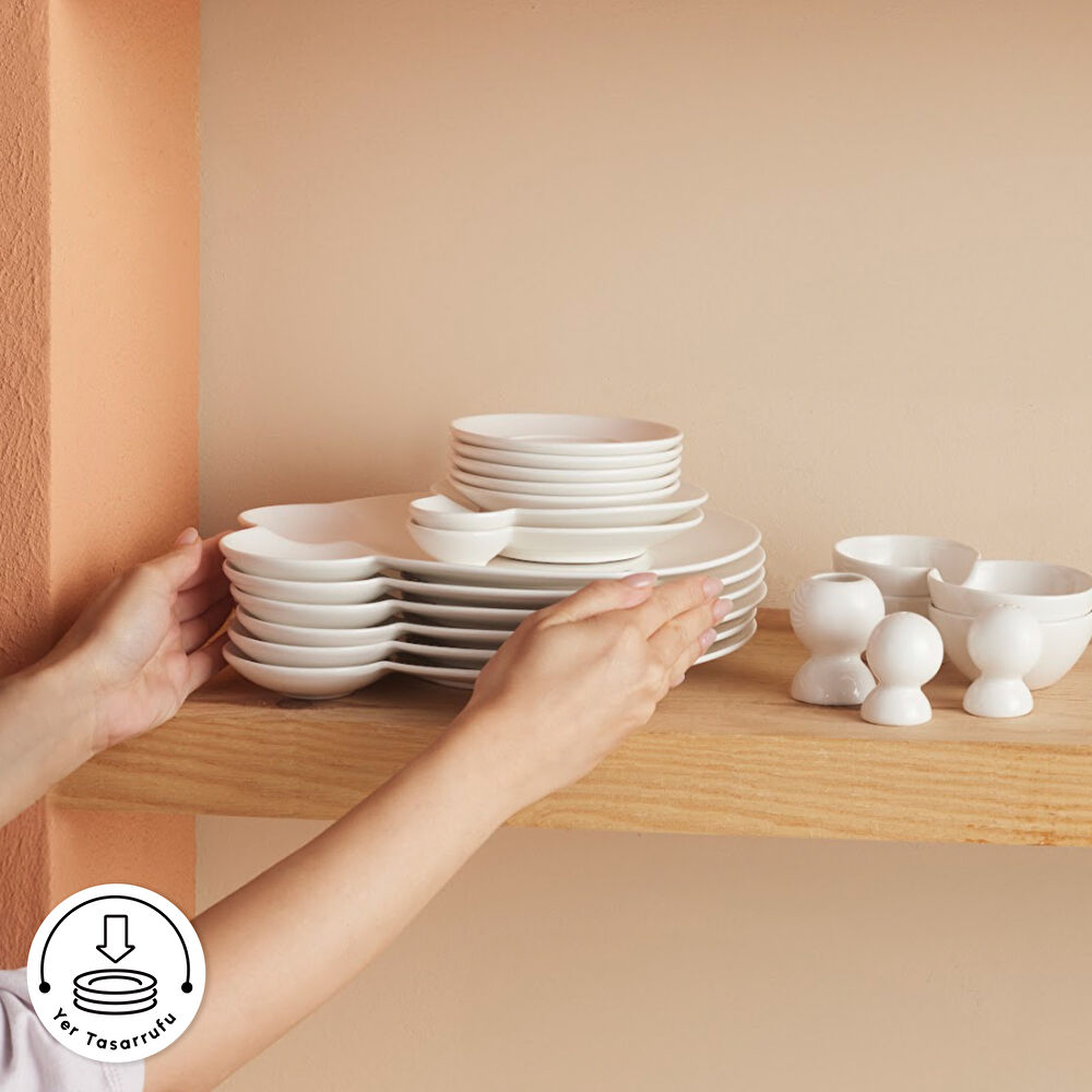 Karaca Red Carpet Collection Stream Bone Blow 26 Parça 6 Kişilik Kahvaltı Takımı thumbnail 8