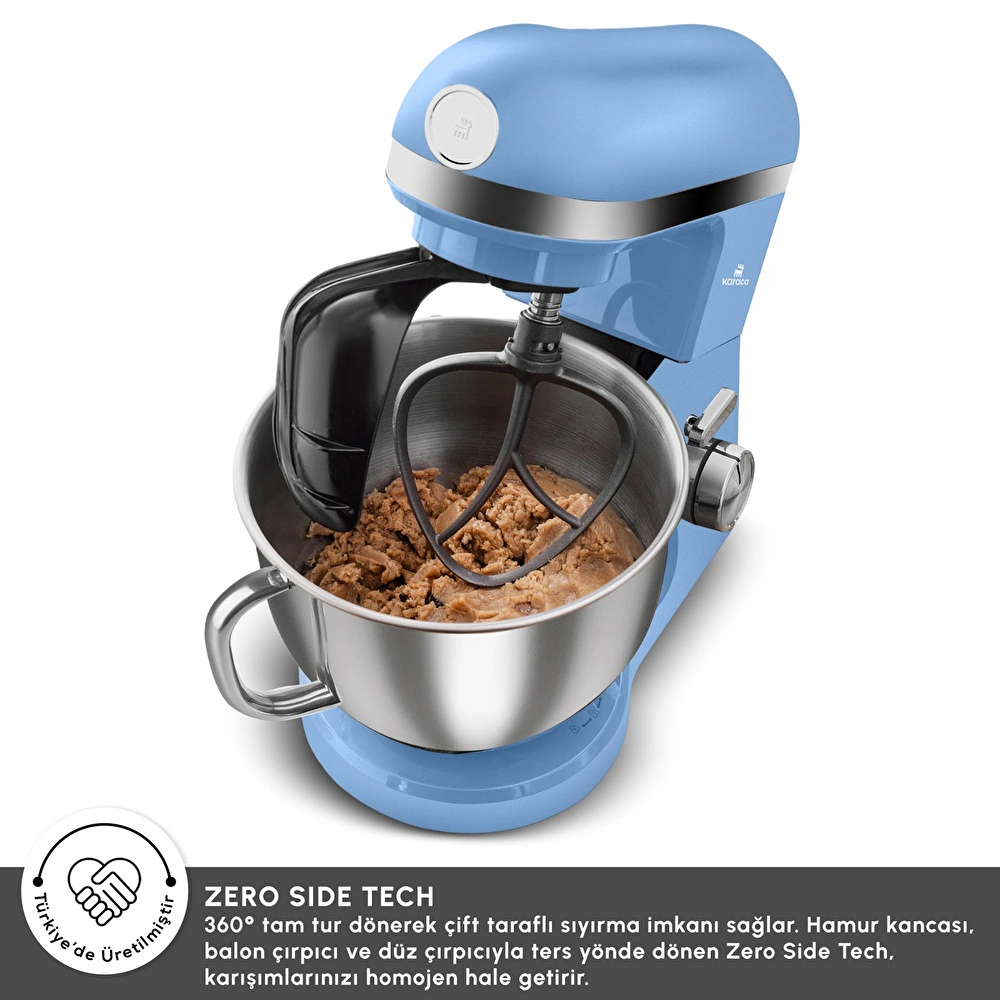 Karaca Mastermaid Chef Pro Çift Kollu Hamur Yoğurma Makinesi  Royal Blue  5L görseli 6