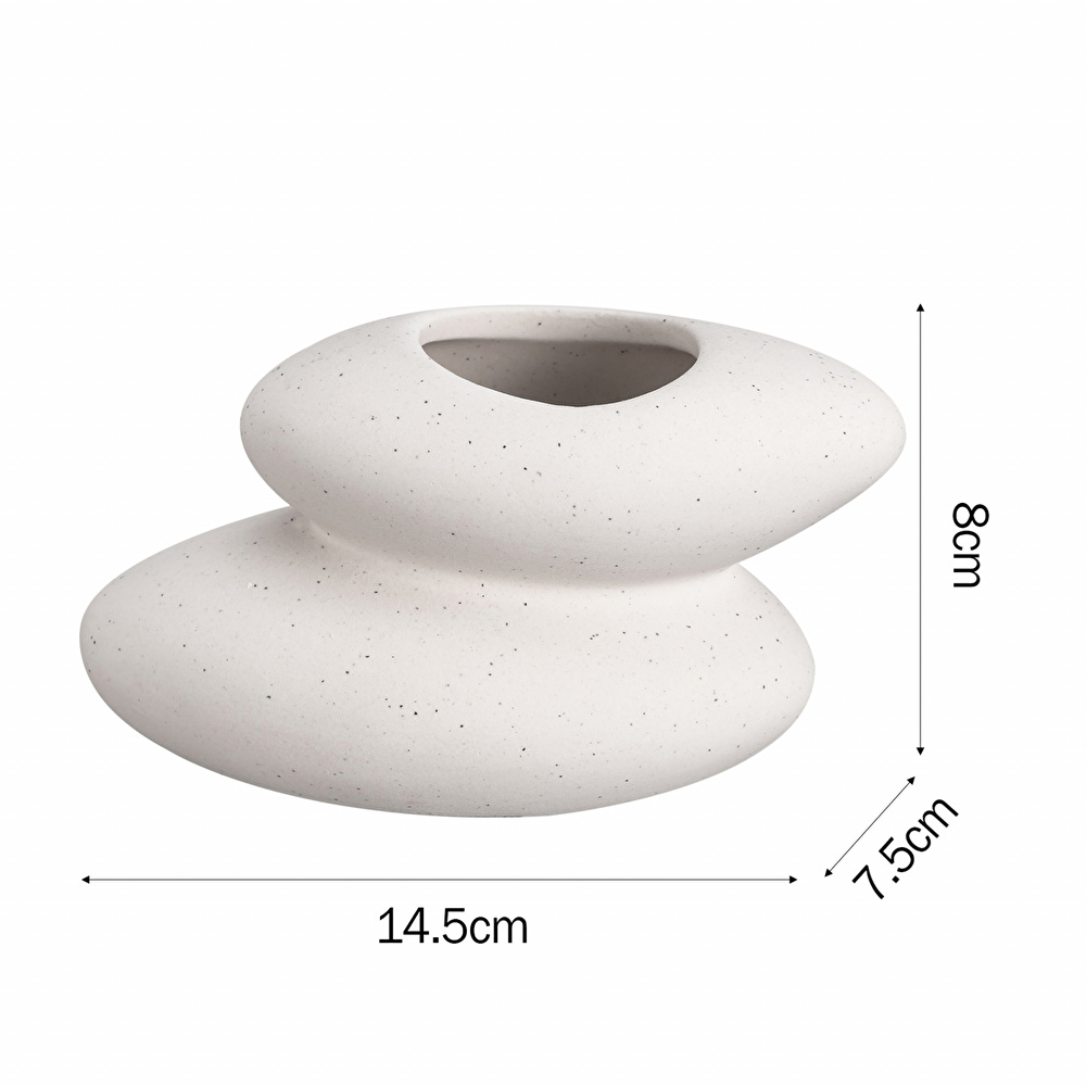 Karaca Home Zenith İki Katlı Vazo 14,5X7,5X8 Cm görseli 3