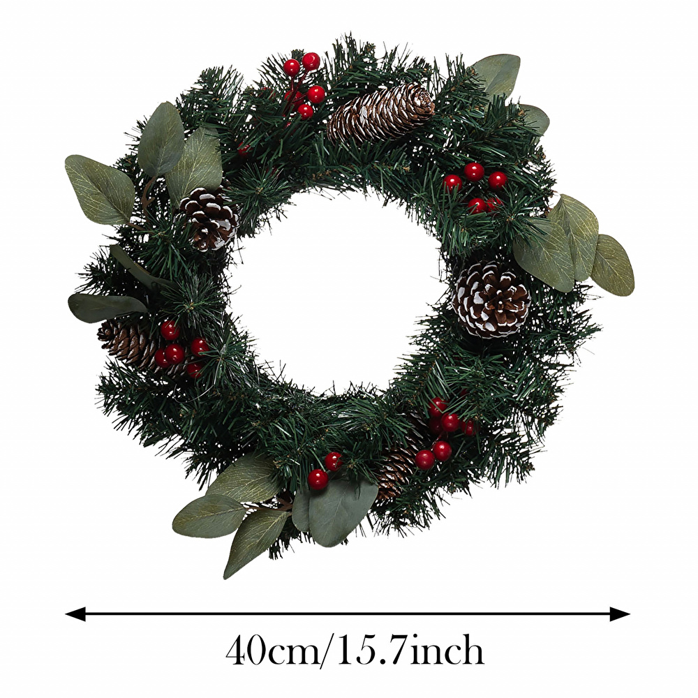 Karaca Home New Year Yılbaşı Pine Kapı Süsü 40 cm görseli 3