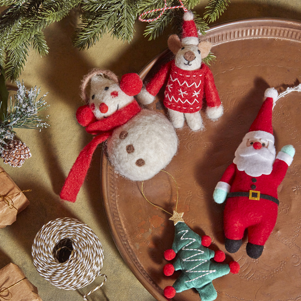 Karaca Home New Year Yılbaşı Santa Ağaç Süsü 20 cm görseli 2