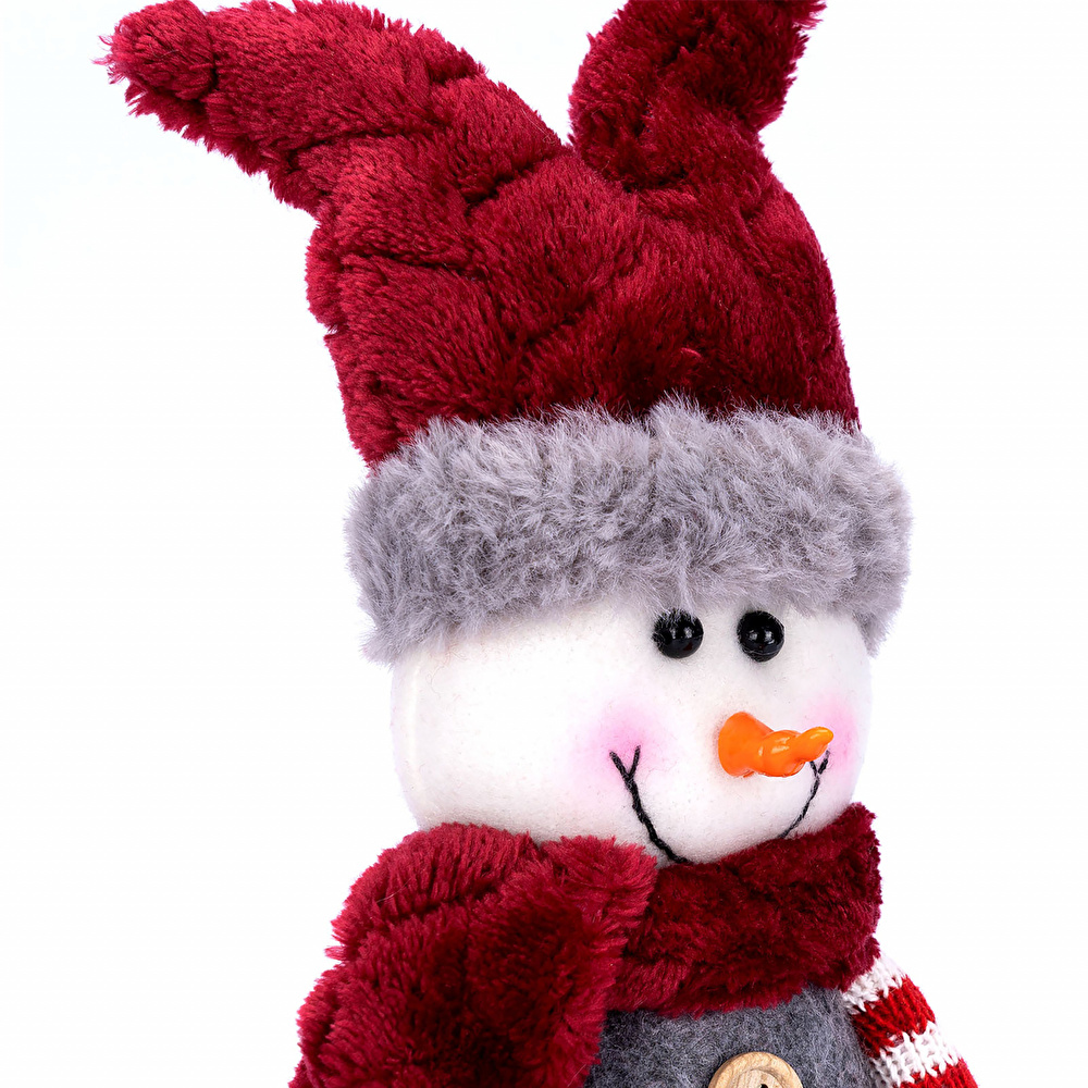 Karaca Home New Year Yılbaşı Velvet Snowman With Slide  görseli 6