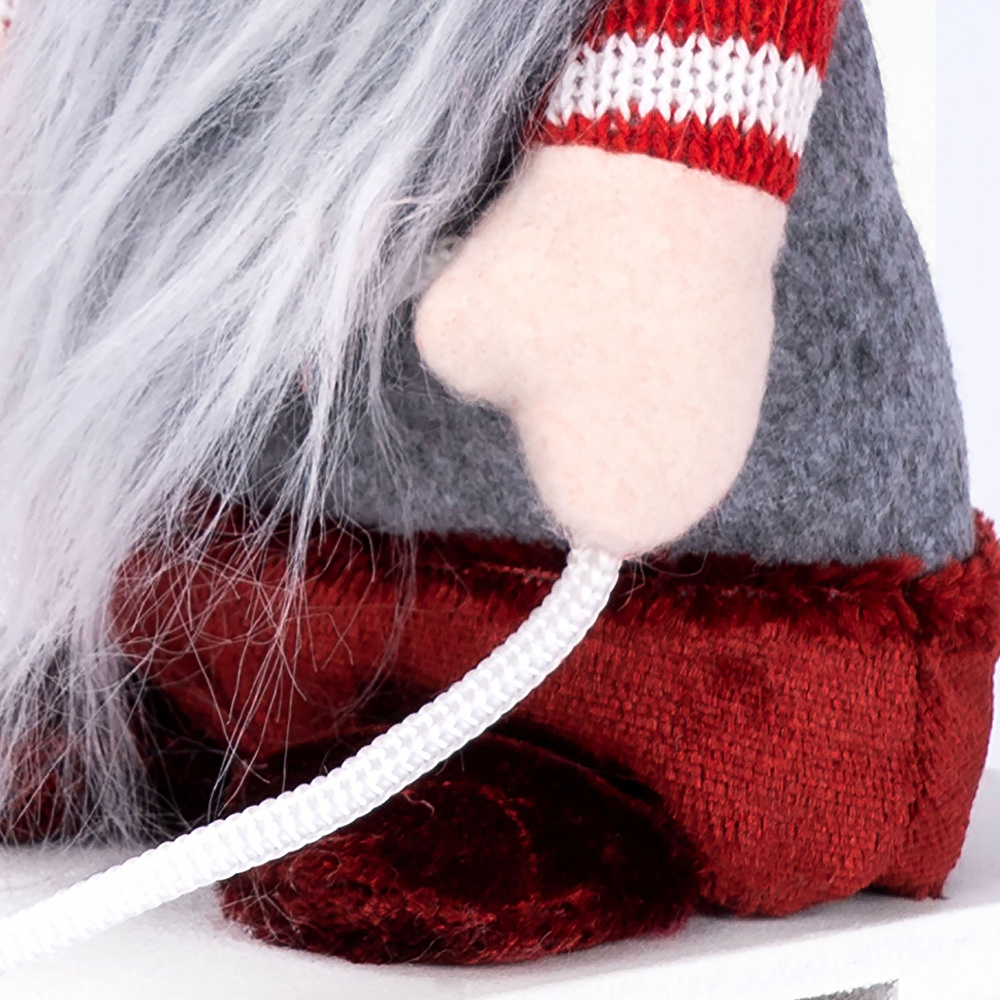 Karaca Home New Year Velvet Santa's Gnome With Slide  görseli 5