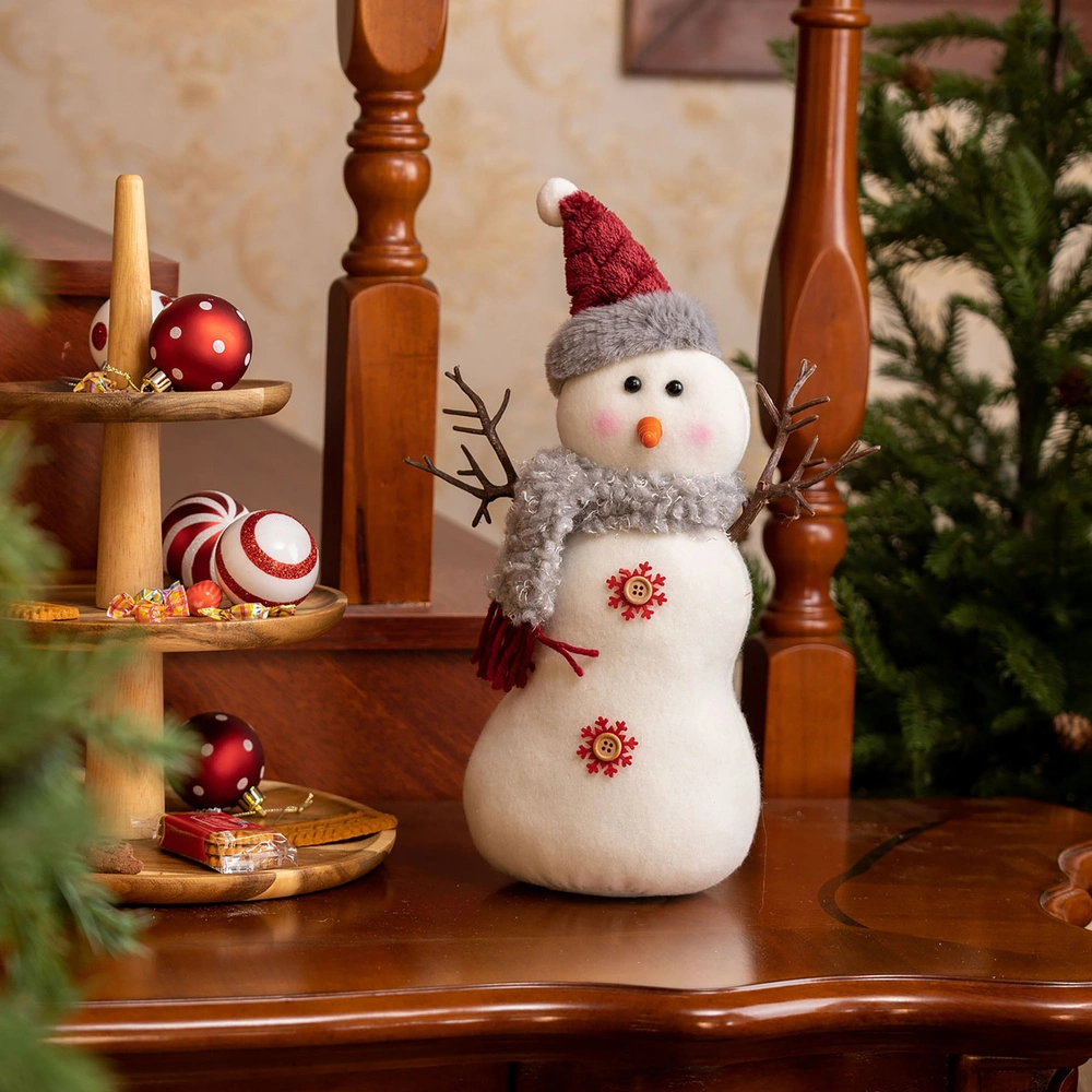 Karaca Home New Year Velvet Snowman  görseli 1