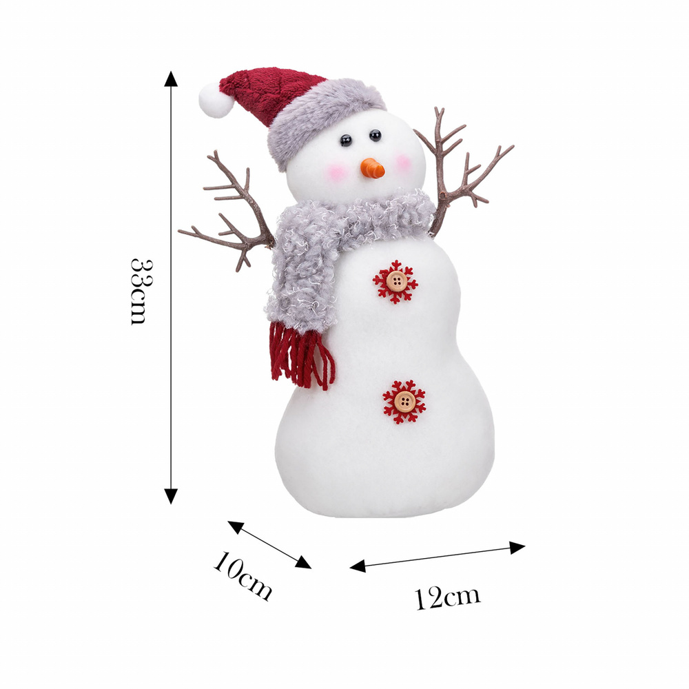 Karaca Home New Year Velvet Snowman  görseli 6