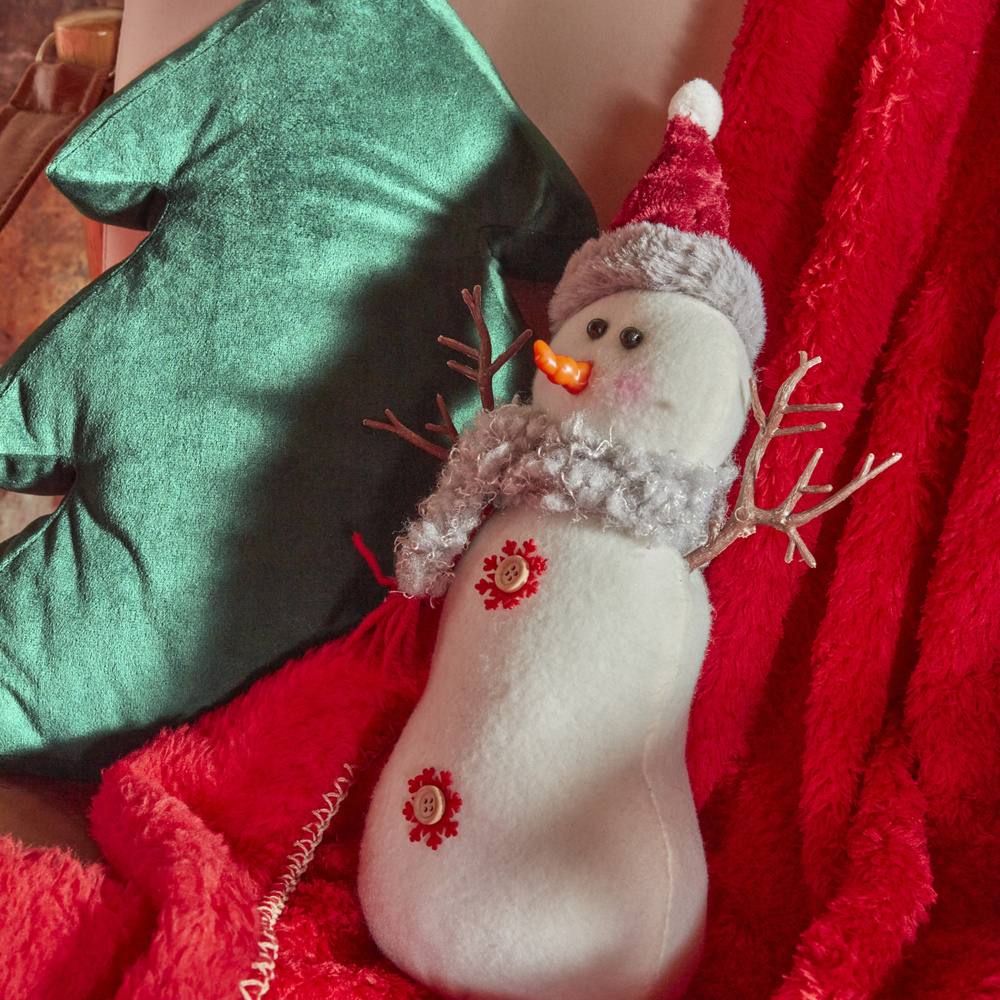 Karaca Home New Year Velvet Snowman  görseli 7