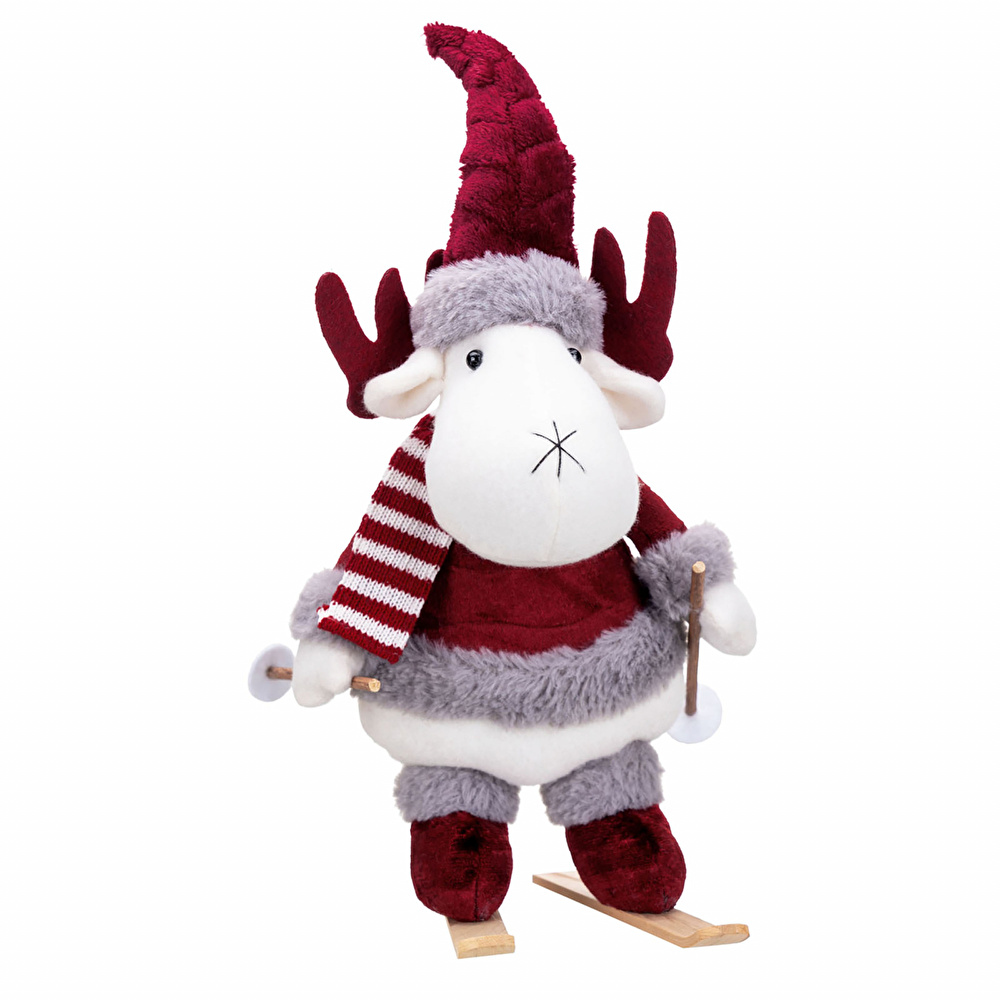 Karaca Home New Year Yılbaşı Velvet Skier Reindeer  görseli 2
