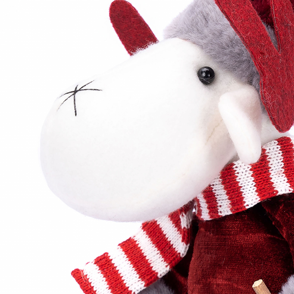 Karaca Home New Year Yılbaşı Velvet Skier Reindeer  görseli 7