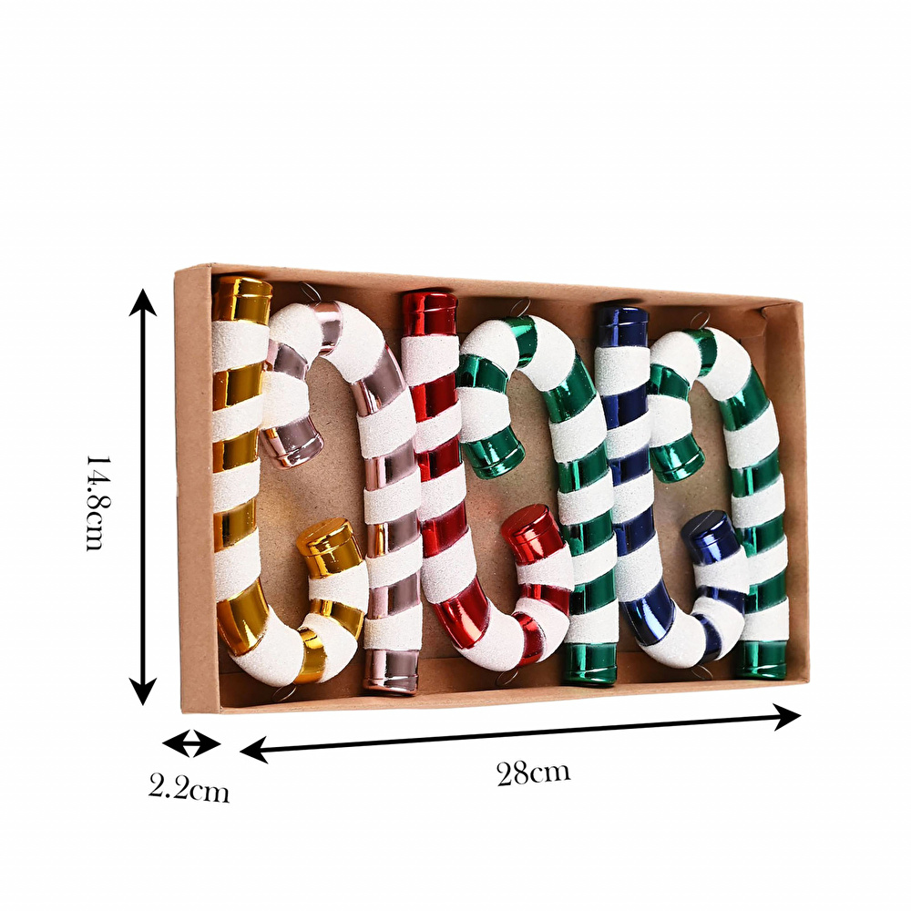 Karaca Home Candy Stick Ağaç Süsü Seti 4 Parça 14 cm görseli 6