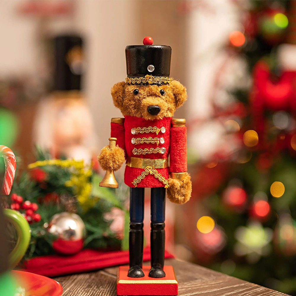 Karaca Home New Year Yılbaşı Nutcracker Puppy 25 cm görseli 1