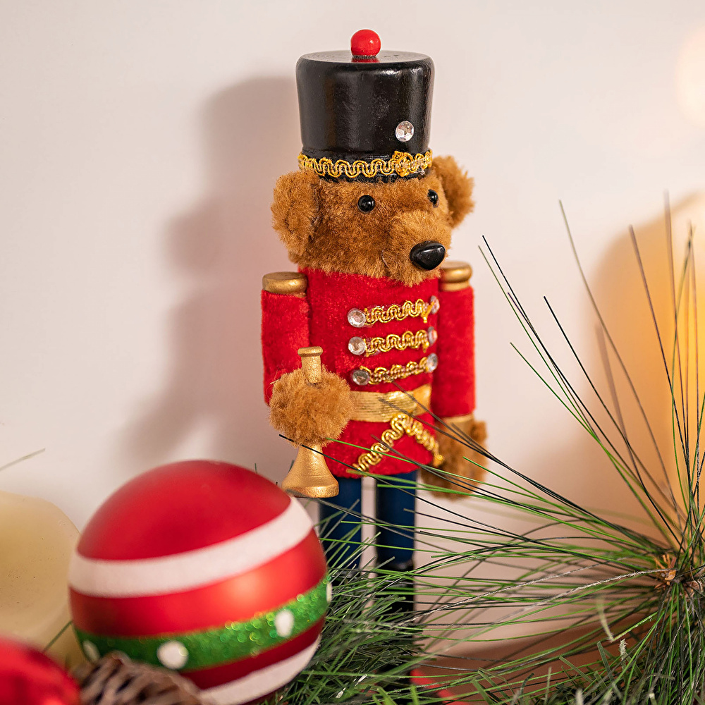 Karaca Home New Year Yılbaşı Nutcracker Puppy 25 cm görseli 5