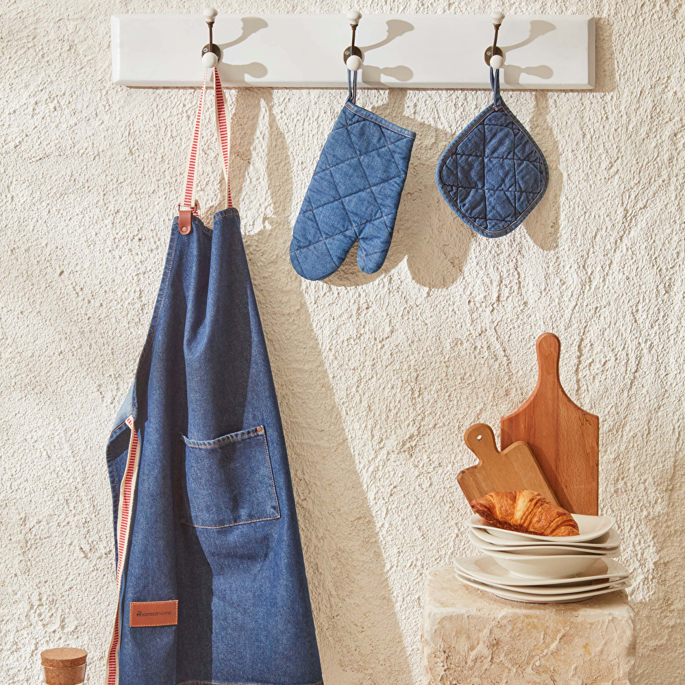 Karaca Home Young Denim Eldiven Takımı görseli 1