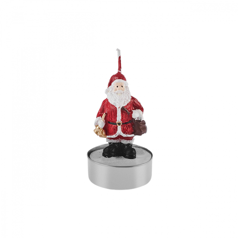 Karaca Home New Year Yılbaşı Santa 3'lü Tealight Mum 18,5x6,7 cm görseli 3