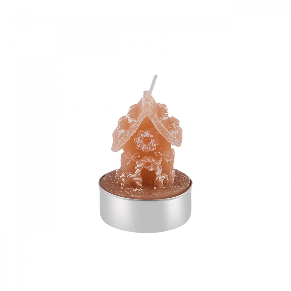 Karaca Home New Year Yılbaşı Ginger House 3'lü Tealight Mum 18x5x6 Cm görseli 3
