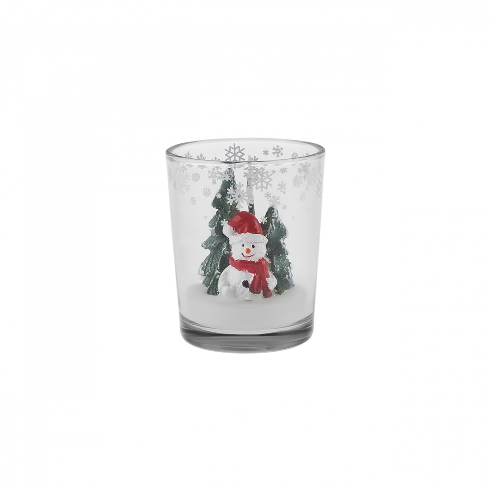 Karaca Home New Year Yılbaşı Tiny Figure Bardak Mum 5,5x6,5 Cm görseli 3