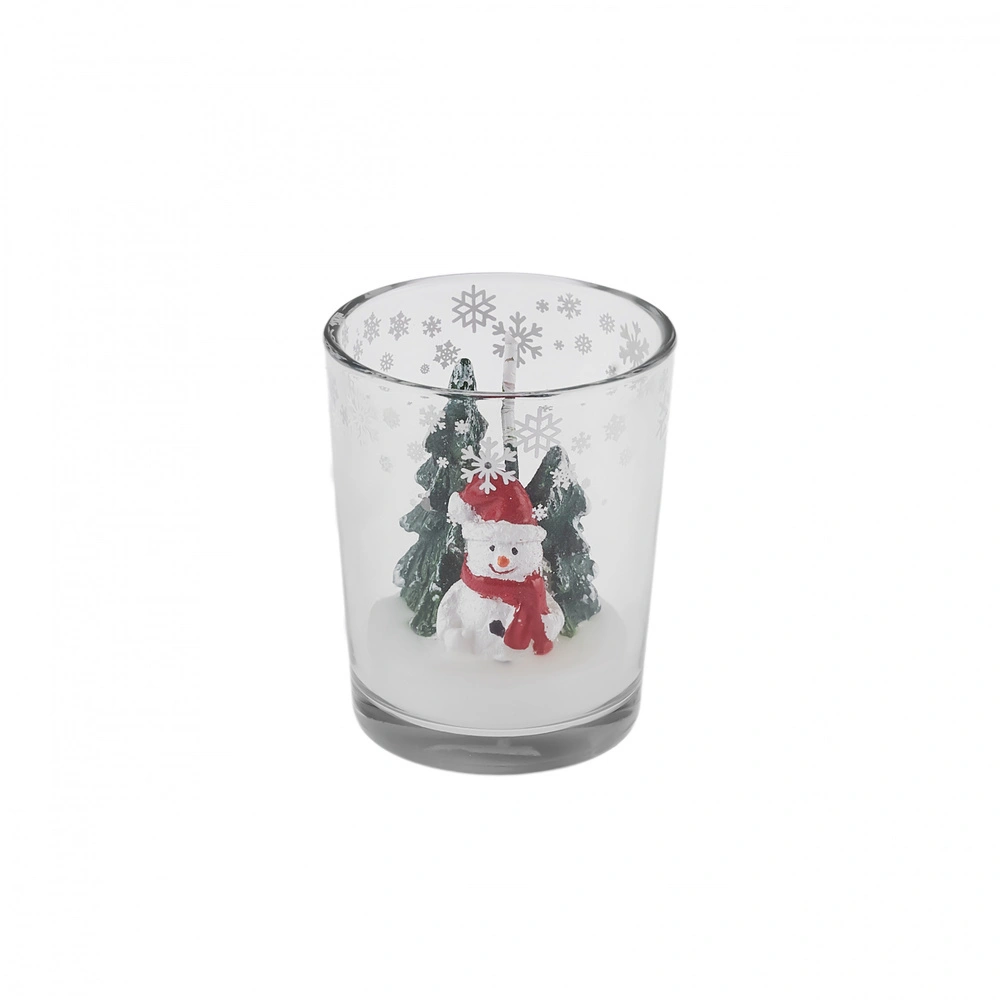 Karaca Home New Year Yılbaşı Tiny Figure Bardak Mum 5,5x6,5 Cm görseli 4