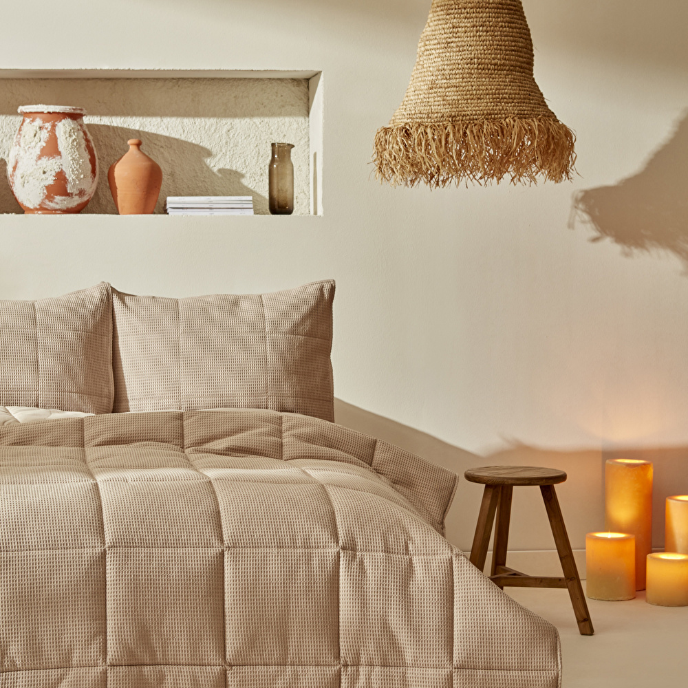 Karaca Home Muse Çift Kişilik Spring Comfort Set Taş görseli 2