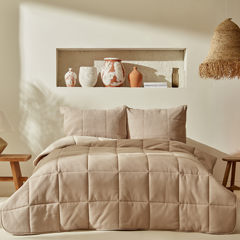 Karaca Home Muse Tek Kişilik Spring Comfort Set Taş  görseli 1