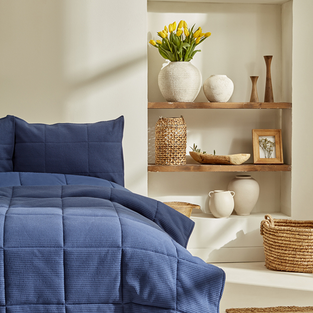 Karaca Home Muse Tek Kişilik Spring Comfort Set Lacivert | Karaca Home