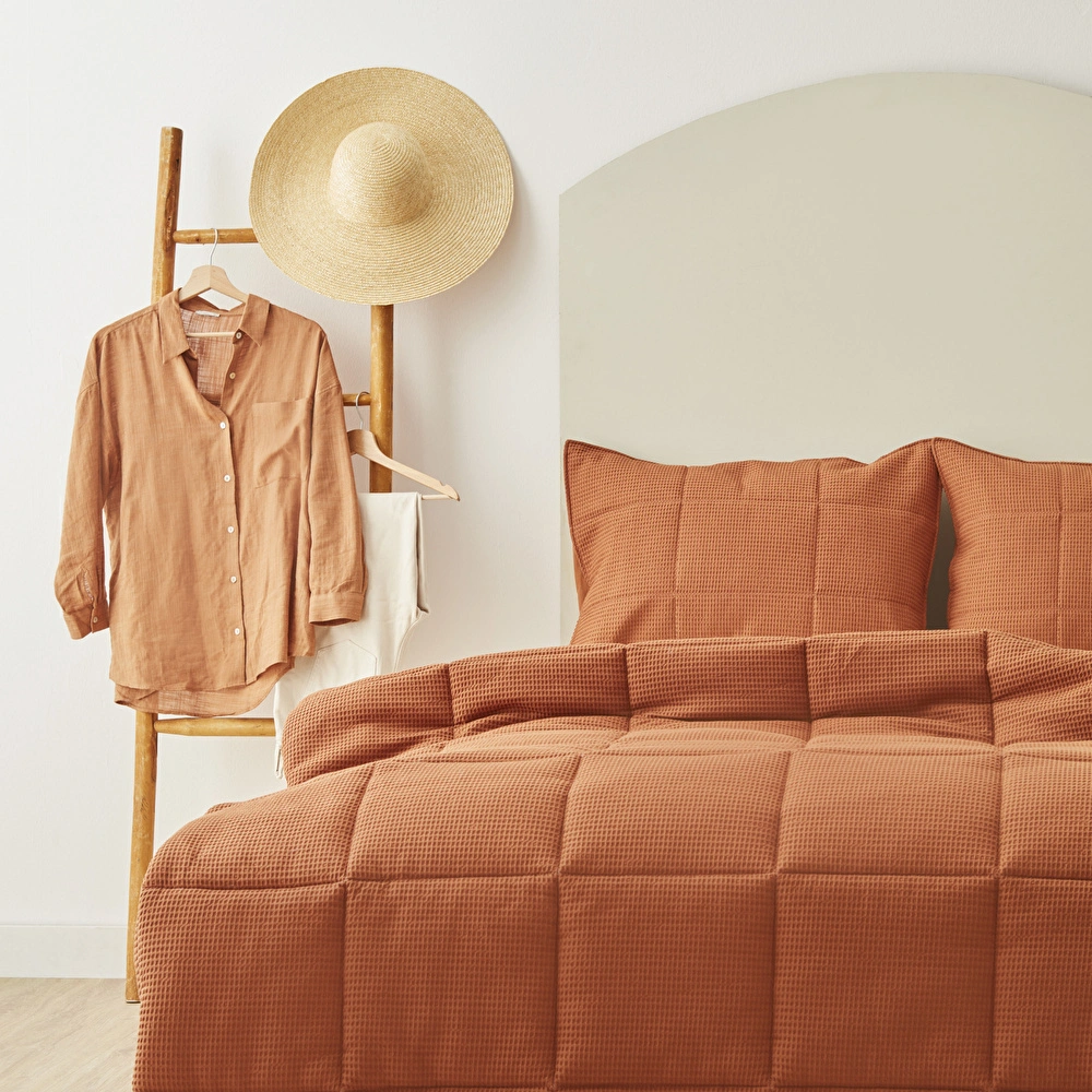 Karaca Home Muse Çift Kişilik Spring Comfort Set Terracotta görseli 2