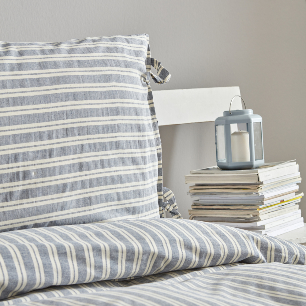 Karaca Home Denim Striped Tek Kişilik Nevresim Seti görseli 5