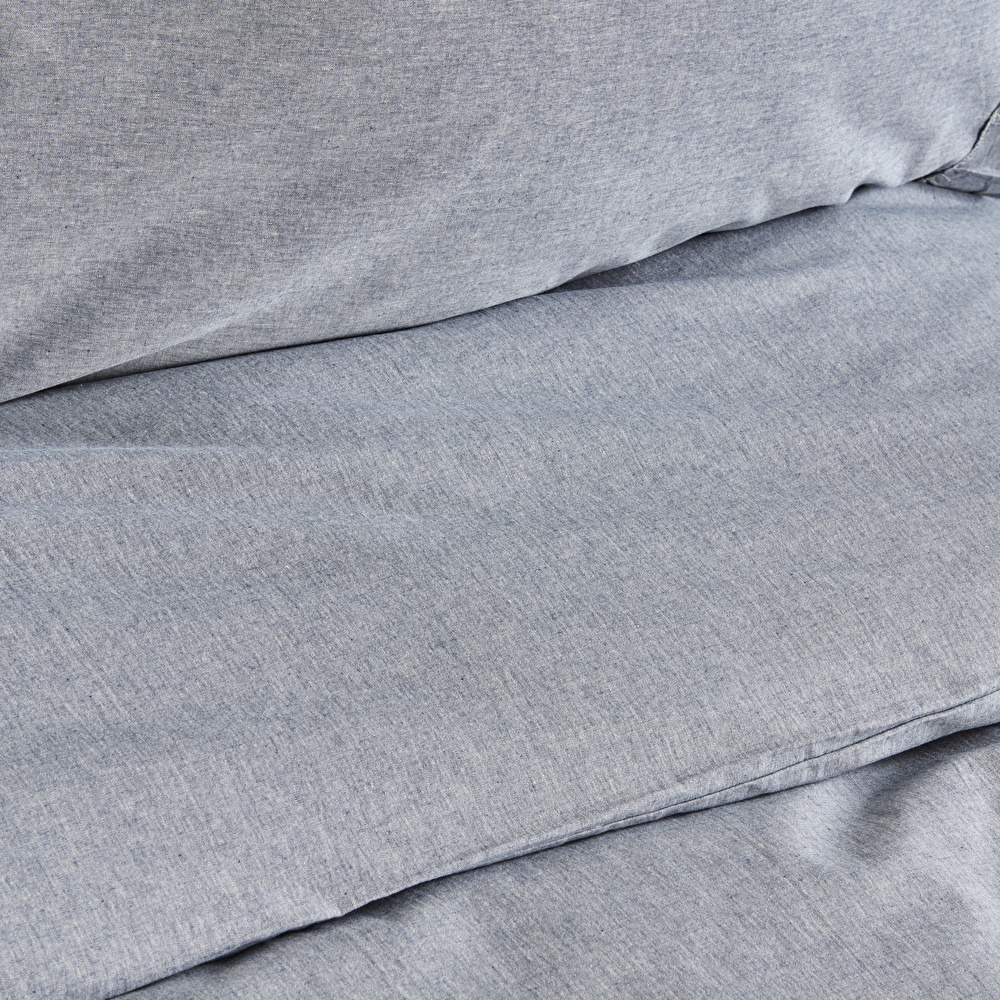 Karaca Home Denim Azur Çift Kişilik Nevresim Seti Mavi görseli 6