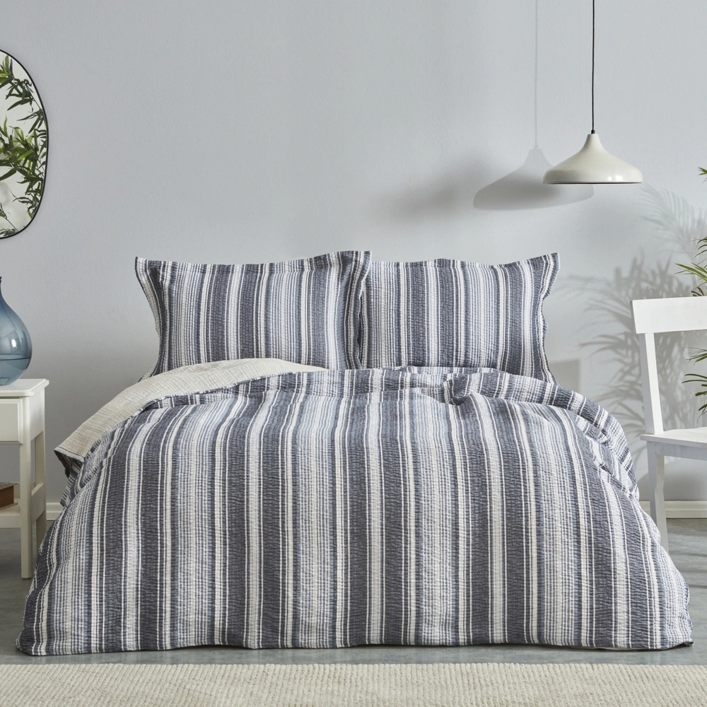 Karaca Home Denim Farley Tek Kişilik Yatak Örtüsü Seti İndigo görseli 1