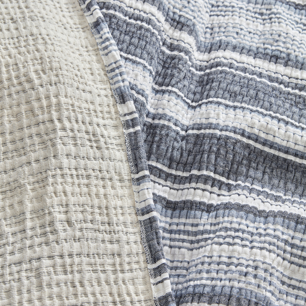 Karaca Home Denim Farley Çift Kişilik Yatak Örtüsü Seti İndigo görseli 8
