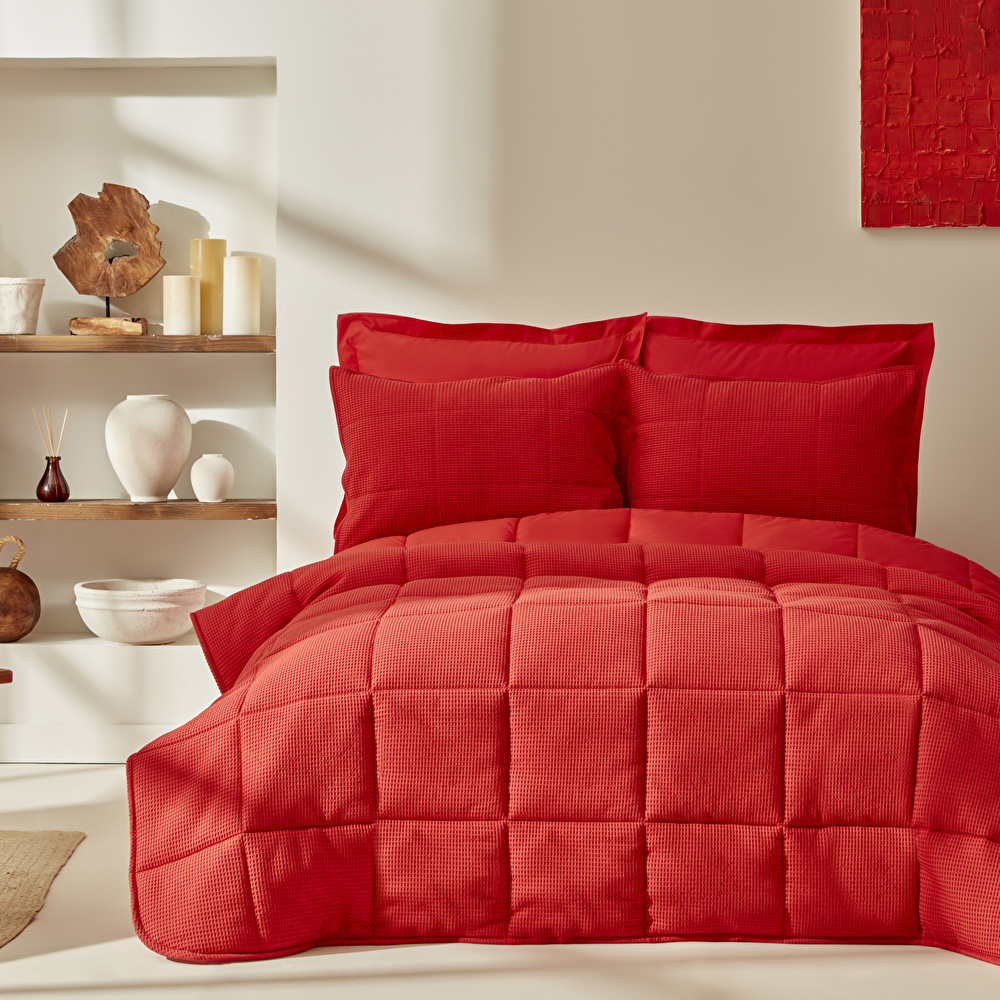 Karaca Home Muse Tek Kişilik Spring Comfort Set Mercan görseli 1