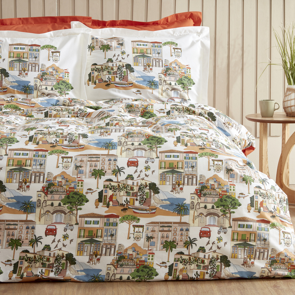 Karaca Home Gwen Terracotta %100 Pamuk Çift Kişilik Nevresim Takımı PP görseli 3