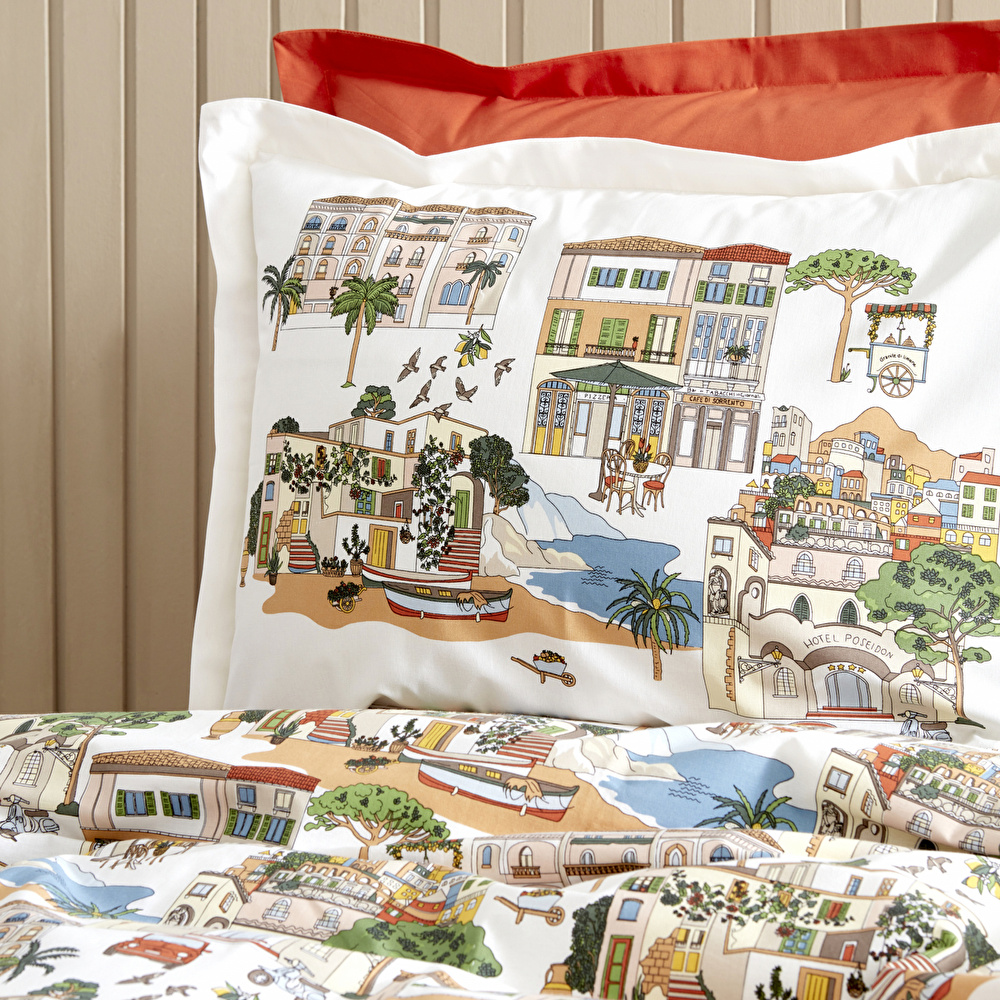 Karaca Home Gwen Terracotta %100 Pamuk Çift Kişilik Nevresim Takımı PP görseli 6