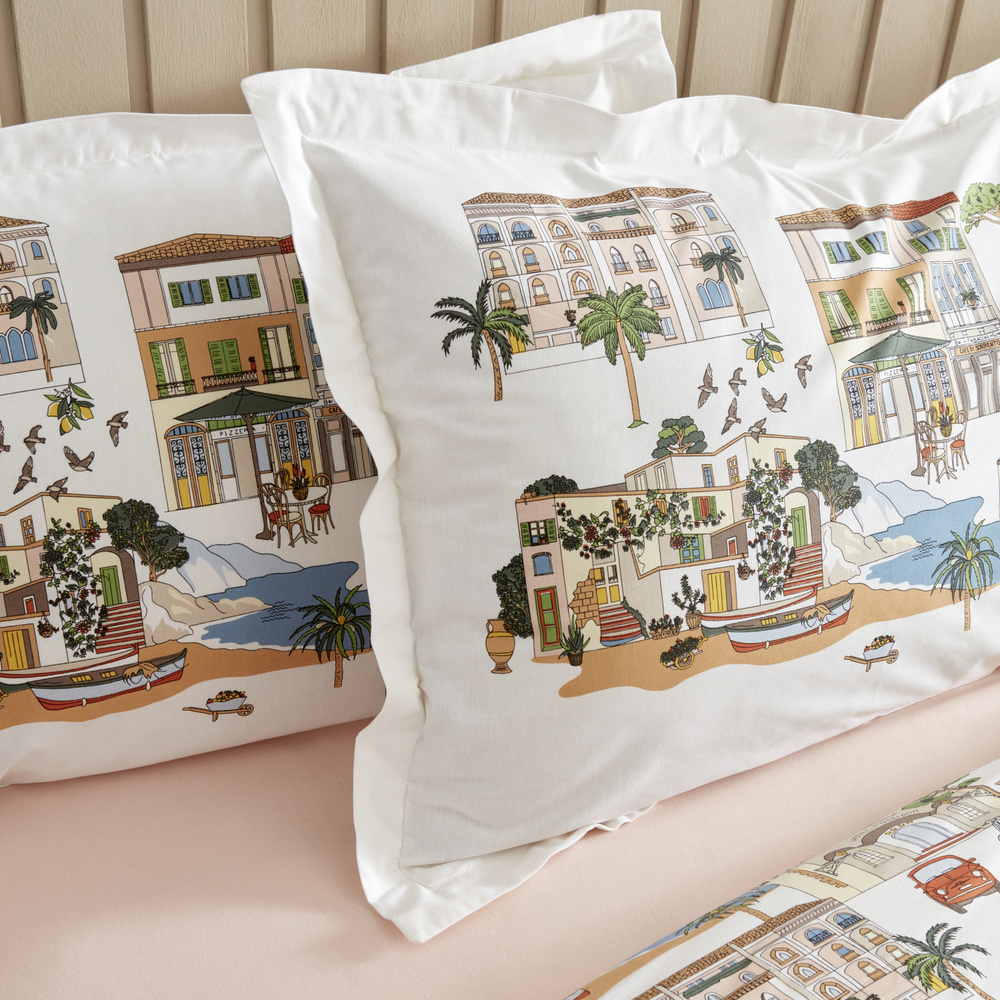 Karaca Home Gwen Terracotta %100 Pamuk Çift Kişilik Nevresim Takımı PP görseli 7