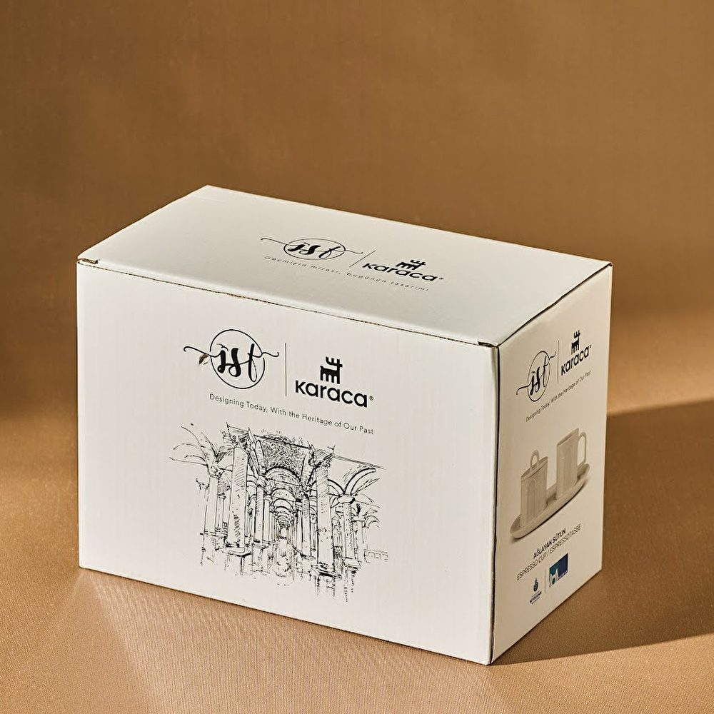 Karaca X İst Collection Sütun Lokumluklu Kahve Fincanı 70 ml görseli 4