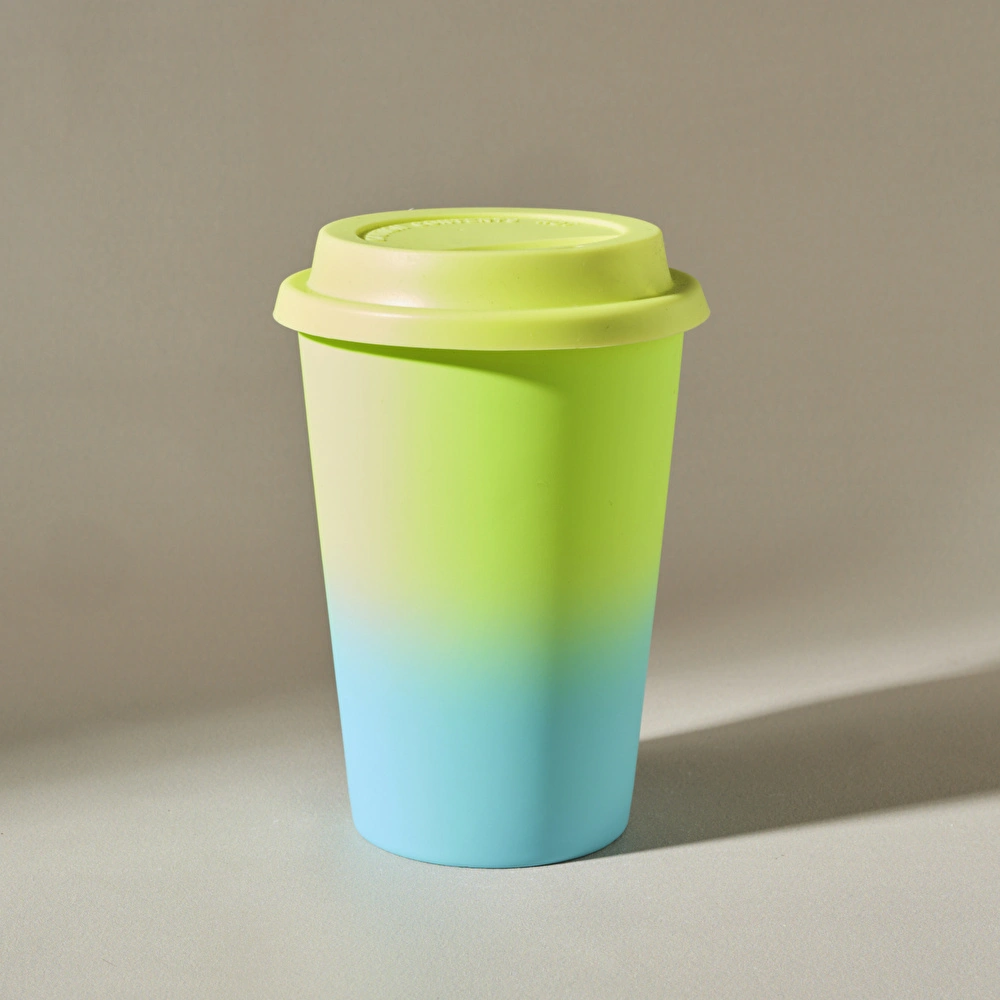 Karaca Soft Touch Travel Kupa 300 ml Sarı  görseli 1
