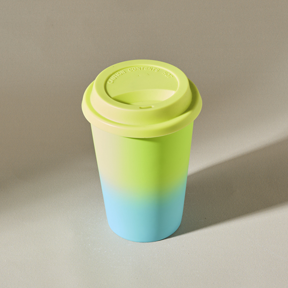 Karaca Soft Touch Travel Kupa 300 ml Sarı  görseli 3