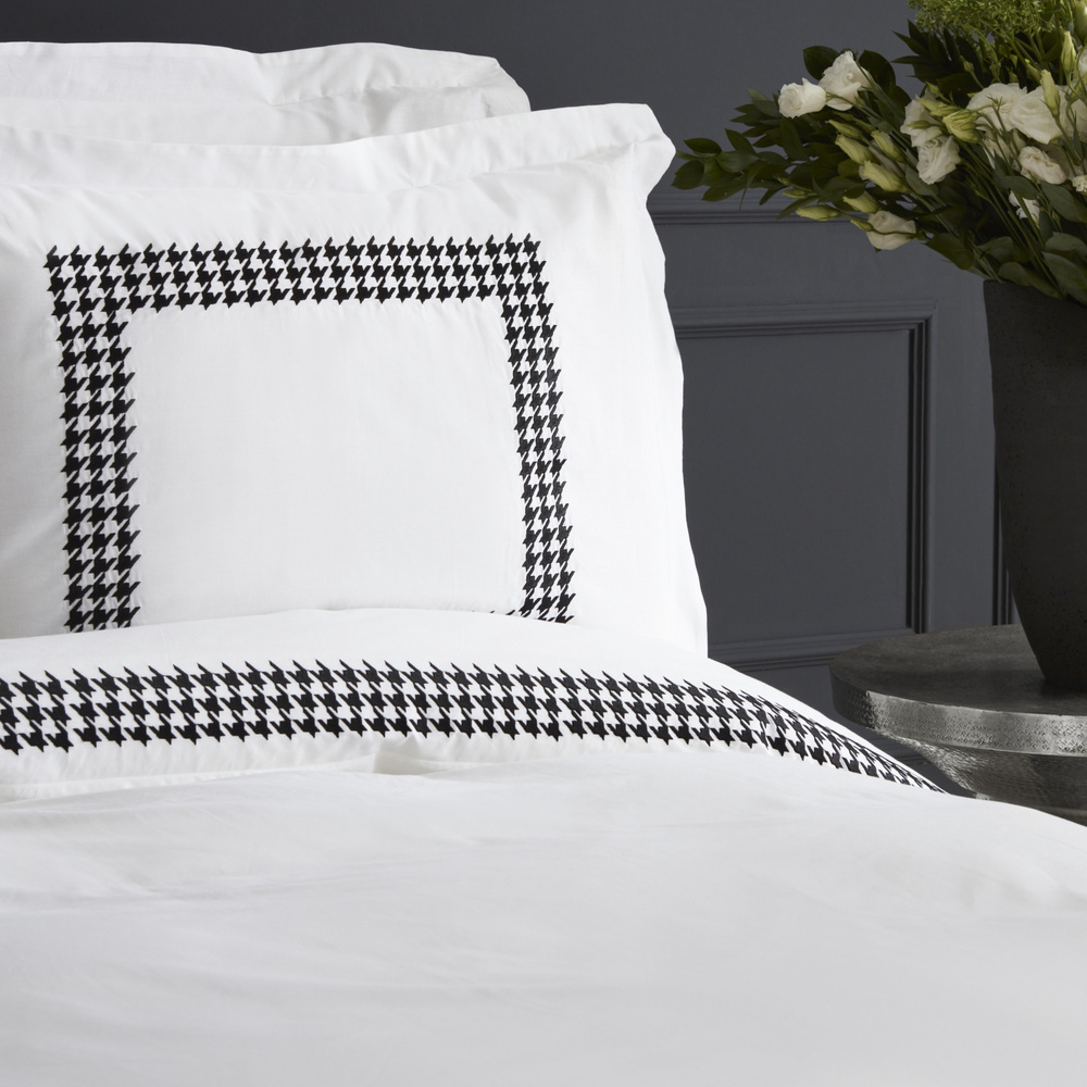 Karaca Home Juanita 80 Tel %100 Pamuk Çift Kişilik Percale Nevresim Takımı Nakışlı Beyaz görseli 4