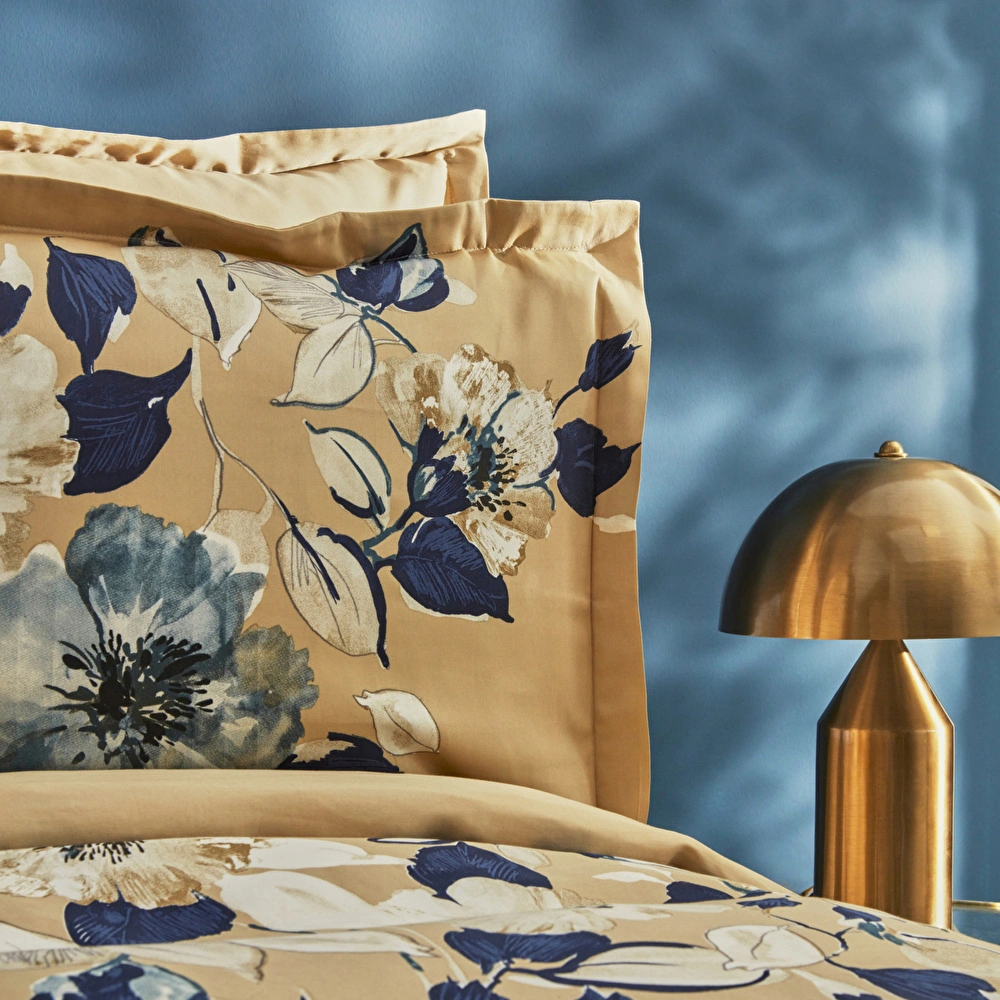 Karaca Home Karen %100 Pamuk Çift Kişilik Saten Nevresim Takımı Bej görseli 5