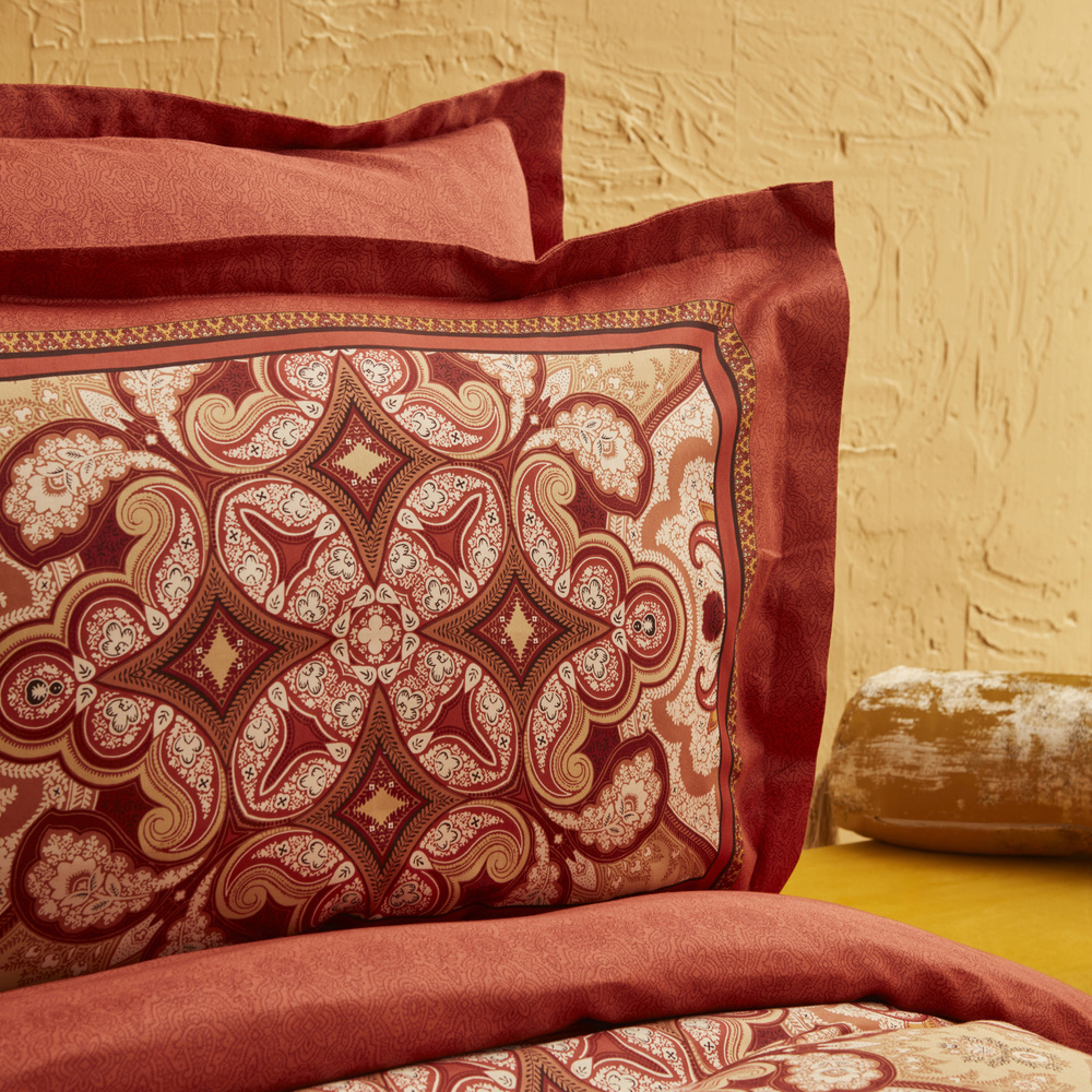 Karaca Home Savoy %100 Pamuk Çift Kişilik Saten Nevresim Takımı Kahve görseli 5
