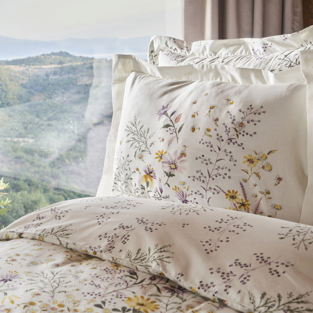 Karaca Home Lussi %100 Pamuk Tek Kişilik Nevresim Takımı Sarı görseli 4