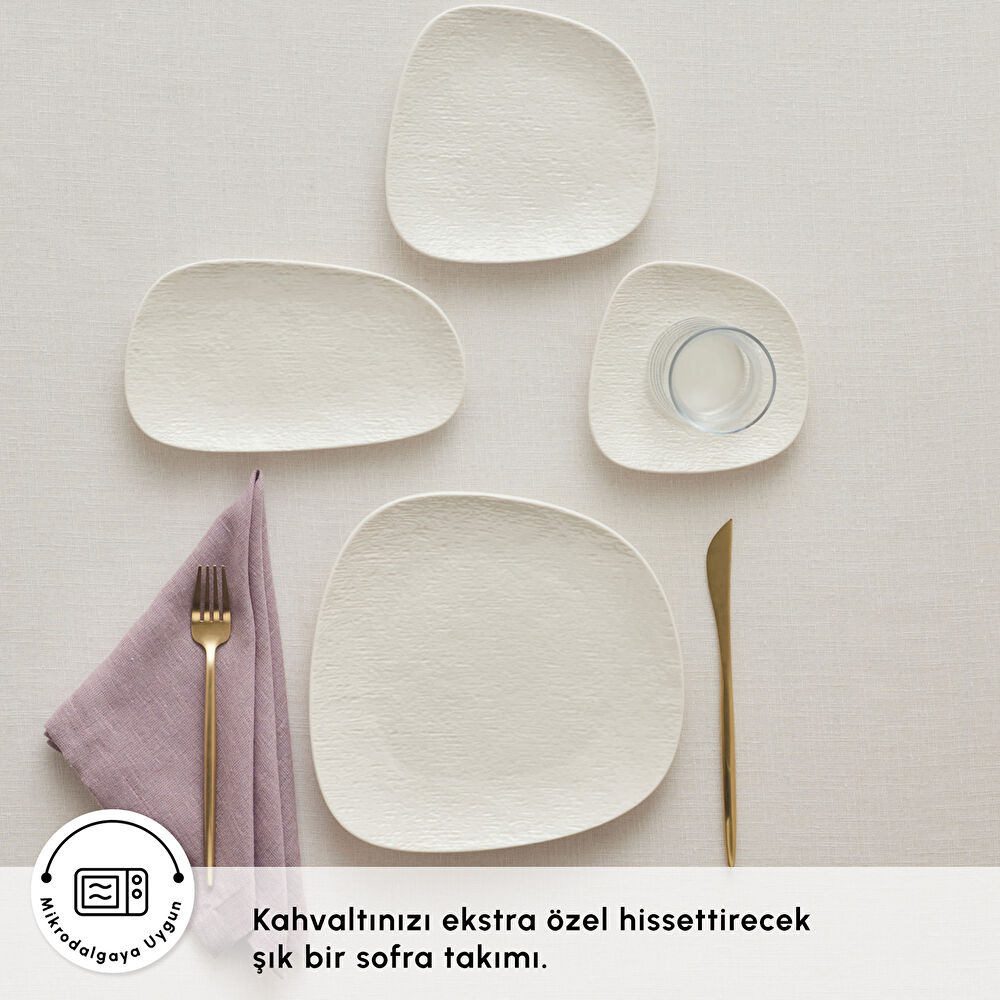 Karaca Forever Bone Cliff 26 Parça 6 Kişilik Kahvaltı Takımı thumbnail 4