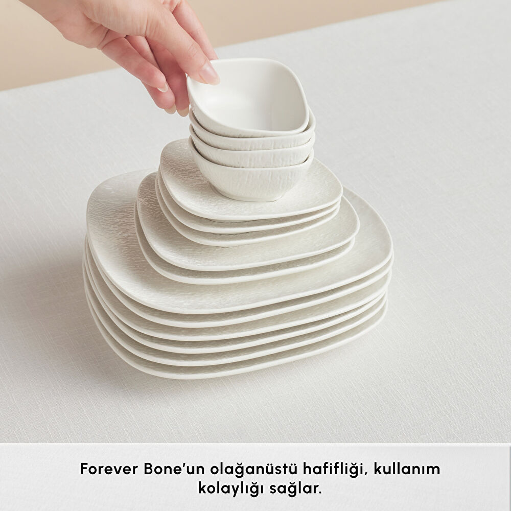 Karaca Forever Bone Cliff 26 Parça 6 Kişilik Kahvaltı Takımı thumbnail 5