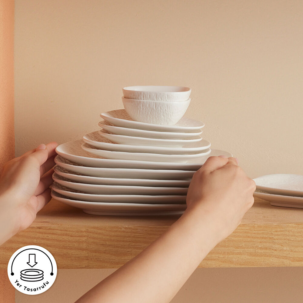 Karaca Forever Bone Cliff 26 Parça 6 Kişilik Kahvaltı Takımı thumbnail 7