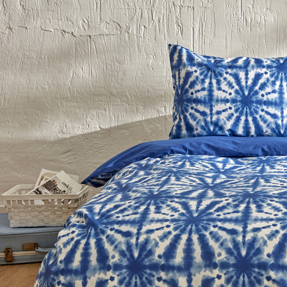Karaca Home Denim Sanchez Tek Kişilik Nevresim Takımı Mavi görseli 3