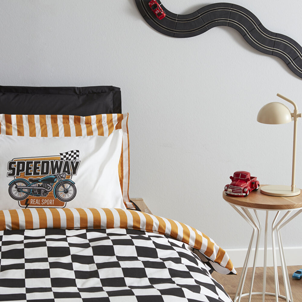 Karaca Home Young Speed Way %100 Pamuk Tek Kişilik Fitted Nevresim Takımı thumbnail 3