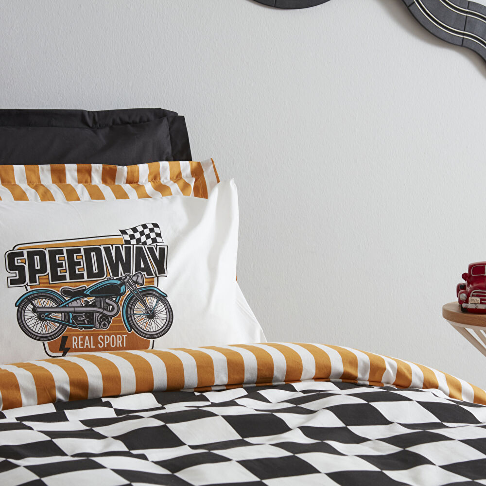 Karaca Home Young Speed Way %100 Pamuk Tek Kişilik Fitted Nevresim Takımı thumbnail 4