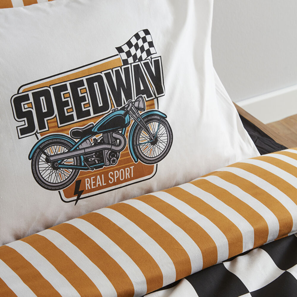 Karaca Home Young Speed Way %100 Pamuk Tek Kişilik Fitted Nevresim Takımı thumbnail 5