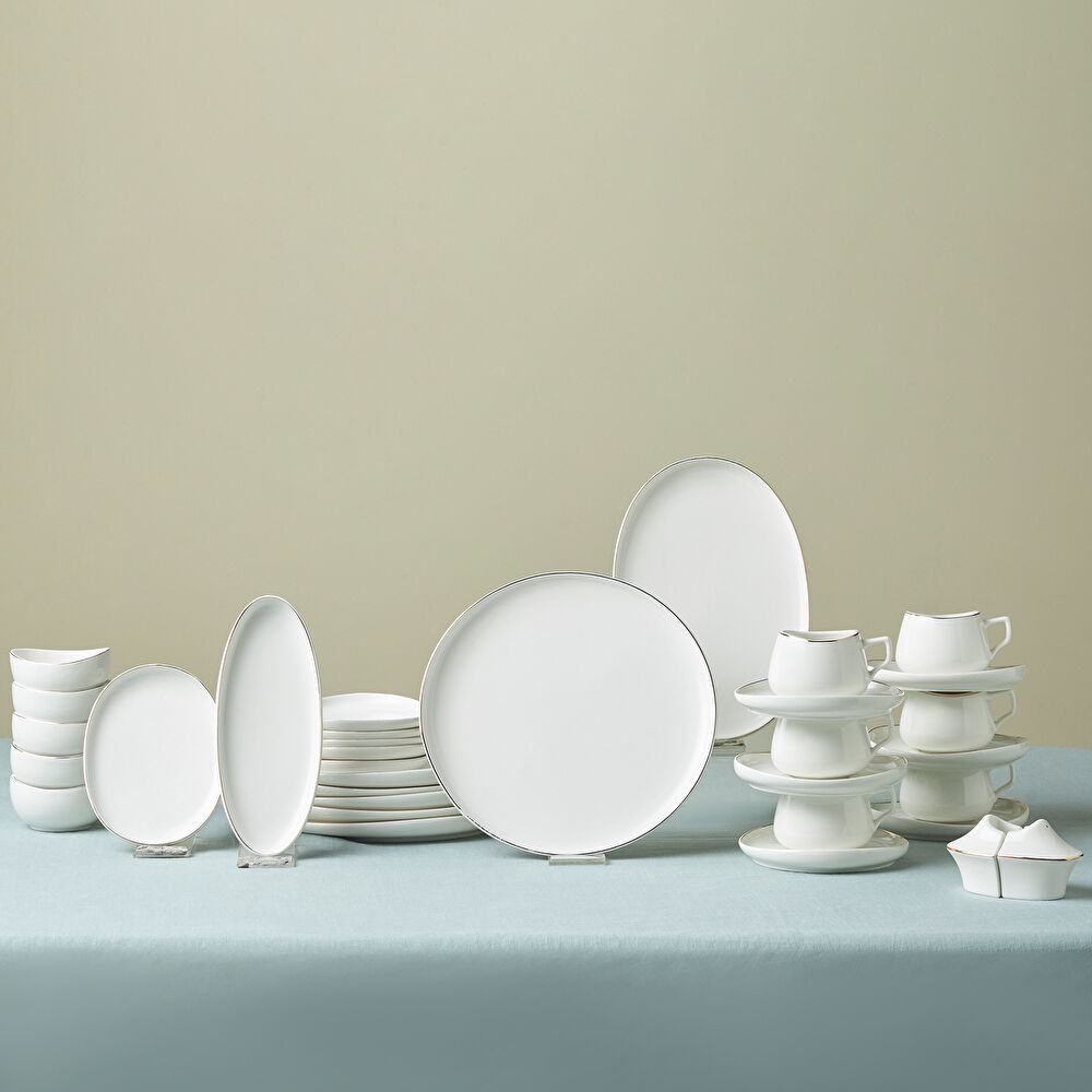 Karaca Stream Bone Hole 34 Parça 6 Kişilik Kahvaltı Takımı thumbnail 9