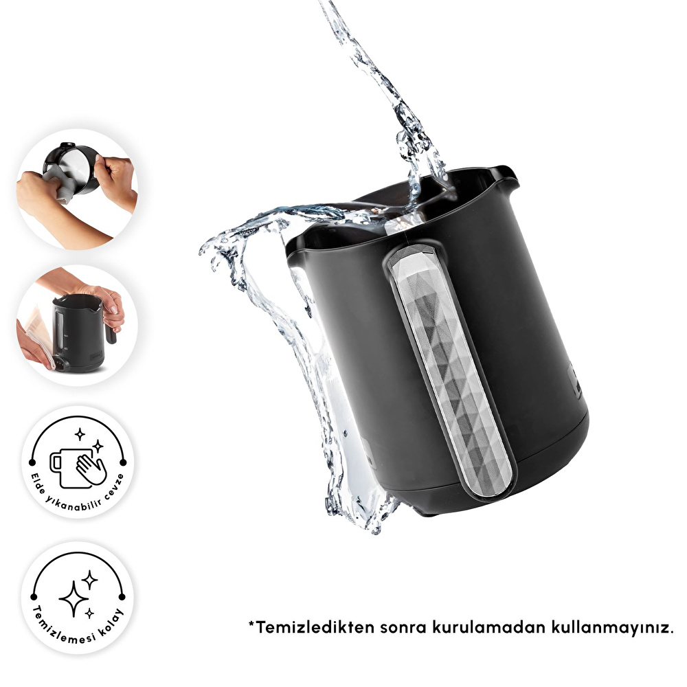 Karaca Hatır Hüps Quartz Sütlü Türk Kahvesi Makinesi Black Chrome görseli 8