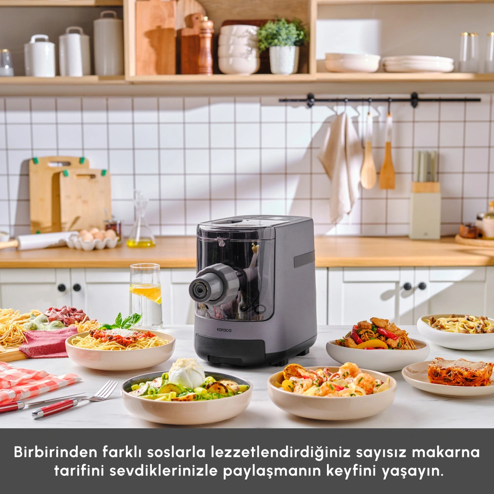 Karaca Pastachef Otomatik Makarna ve Erişte Yapma Makinesi 0,6L görseli 13